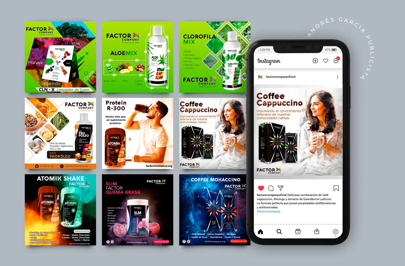 Perfil de Instagram — Factor X Company