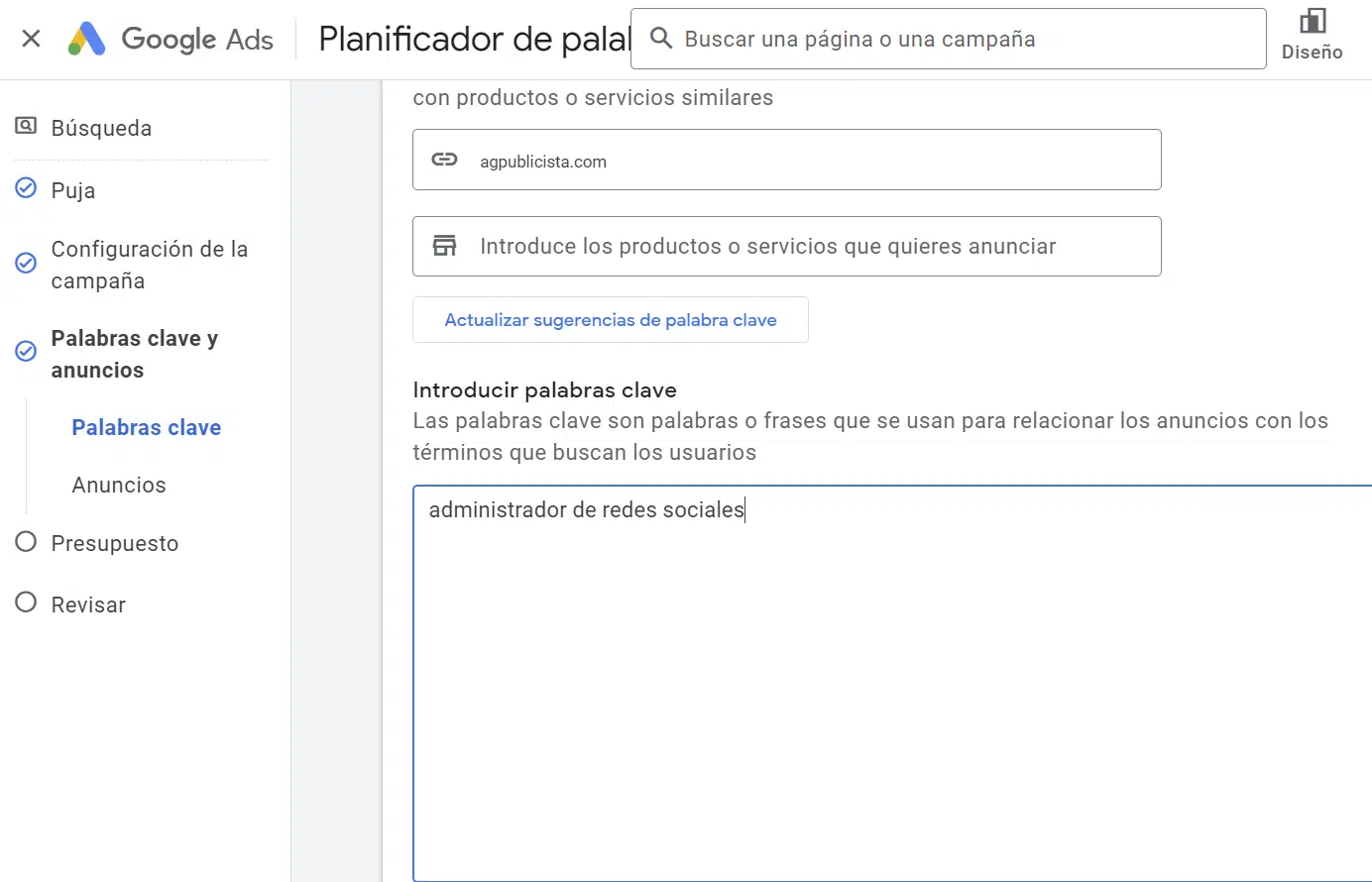 Palabras clave Palabras clave